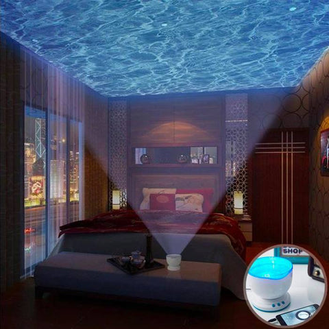 PROJETOR DE ONDAS DO OCEANO LED NIGHT LIGHT